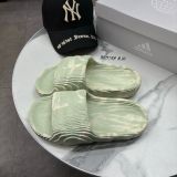 320 - Dép Quai Ngang Adilette 22 Linen Green / Cream White - IG5917