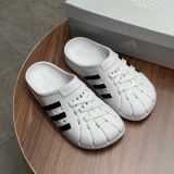 390 - Dép Sục Adidas Adilette Clogs White Black - FY8970