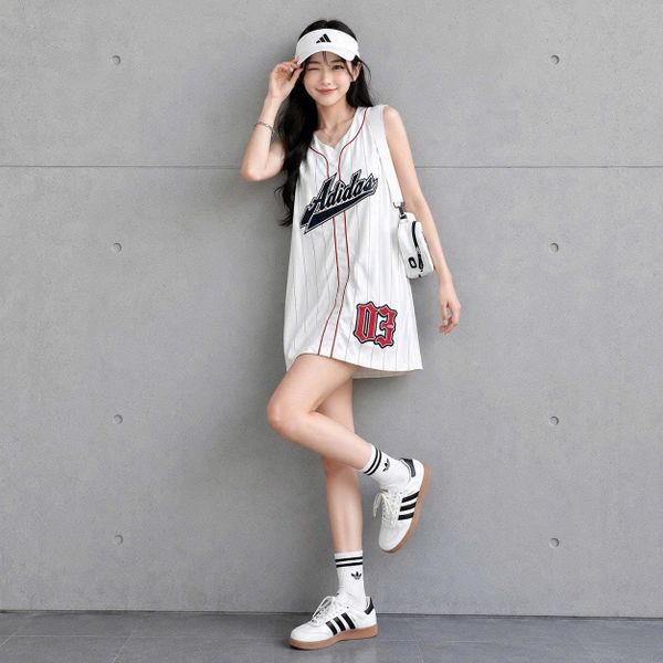 Áo Đầm Váy Adidas Originals BB White - KC6279 - 1194