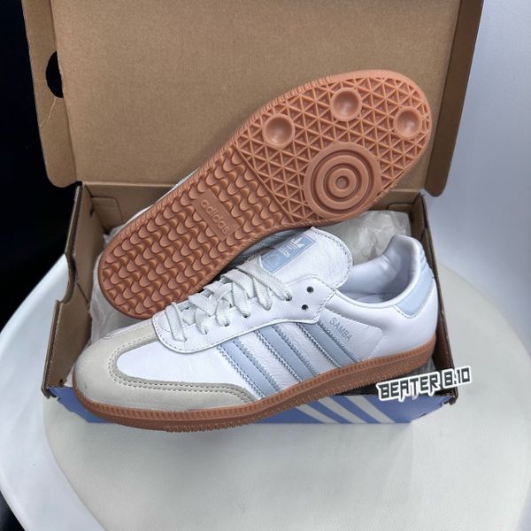 Giày Samba OG 'White Halo Blue Gum' Cloud White Sneakers Women - IE0877 - 1145