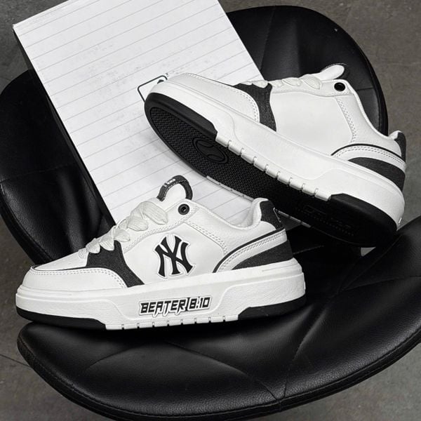 1024 - Giày MLB Chunky Liner Denim Pocket New York Yankees Black - 3ASXD015N