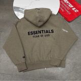 992 - Áo Hoodie Fit Fleece Zip Up Fear of God Essentials Classic 'Homestead' 2025 - 192AS254781F