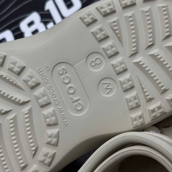 568 - Dép Sandal Clog Unisex Crocs Baya Platform Beige - 208186-11S