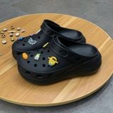 557 - Dép Sandal Clog Unisex Crocs Crush Classic màu đen- 207521-001