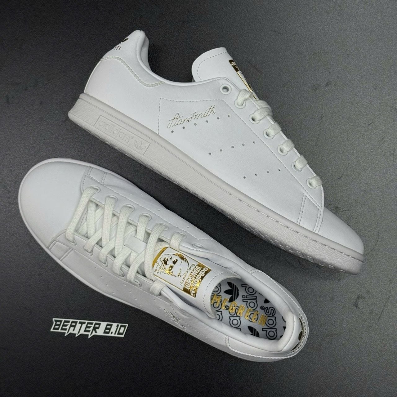 ChÍnh HãNg] giày STANSMITH trắng gold Beater
