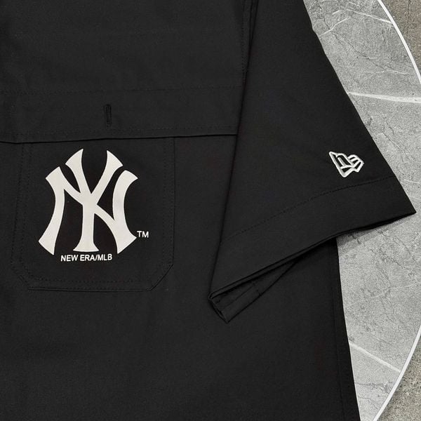 838 - Áo Sơ Mi New Era Yankees Styles Black Woven Shirt - 13957236