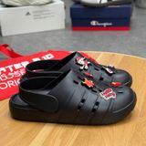 752 - Dép Adidas Adilette Clog 2.0 Black - JR4025 (Sample)