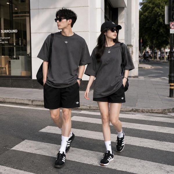 Áo Thun Adidas Unisex Washed Black - JI5729 - 1200