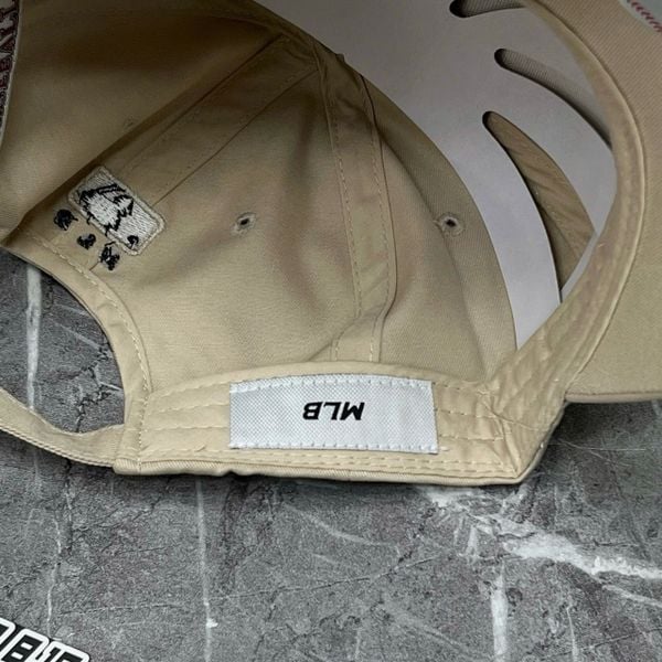 425 - Mũ Nón MLB Gothic Address Structure New York Yankees Beige - 3ACPKP02N-50BGS