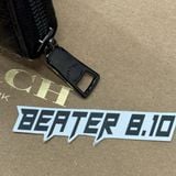 869 - Ví Coach Cầm Tay Dáng Dài khóa Zip Embossed Signature Black Leather - F58113