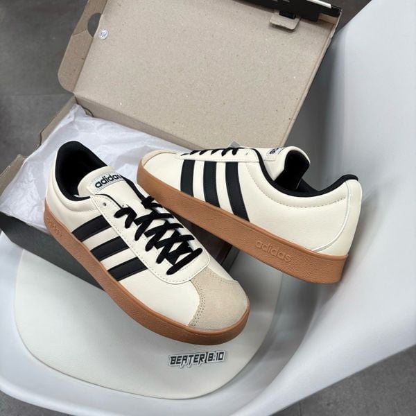 Giày Thể Thao Adidas VL Court Base Crystal Sand - JR6912 -1202