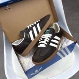 Giày Adidas Samba OG Dark Brown Off White Gum - JR0891 - 1114