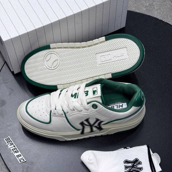 161 - Giày MLB Chunky Liner Green New York Yankees - 3ASXCA12N-50GNS