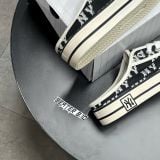 484 - Giày MLB Mule Playball Unisex Đế Bệt Dia Monogram Đen - 3AMUPBM3N-50BKS