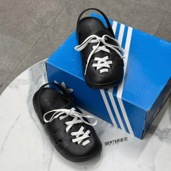 752 - Dép Adidas Adilette Clog 2.0 Black - JS1131