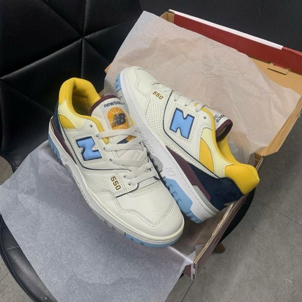 127 - New Balance 550 Yellow University Blue - BB550NCF