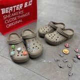 Giày Sandal Clog Unisex Crocs Baya - Khaki - 10126-2V3 - 932