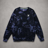 Áo Sweater Under Armour Project Rock Rival Fleece Disrupt Printed Crew Sweatshirt 'Black Grey' - 1373566-001 - 1274