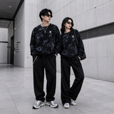 Áo Sweater Under Armour Project Rock Rival Fleece Disrupt Printed Crew Sweatshirt 'Black Grey' - 1373566-001 - 1274