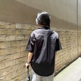 838 - Áo Sơ Mi New Era Yankees Styles Black Woven Shirt - 13957236