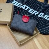Ví Coach Medium Corner Zip Wallet In Signature Canvas - C0082-IMRVQ - 1459