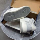 376 - Giày MLB Korea Chunky Liner Mid Denim New York Yankees Xám - 3ASXCDN3N-50GRS