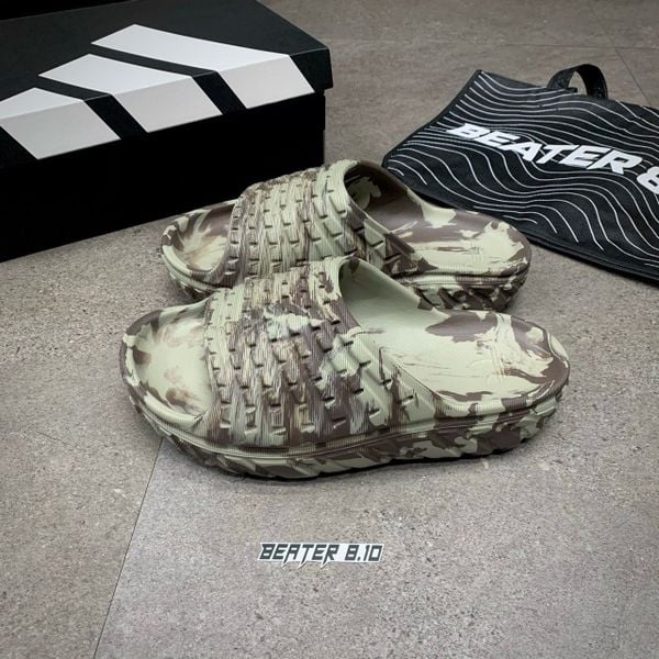 923 - Dép Adidas Adilette Blackout Grid - Stone Camo Slide