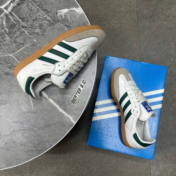 459 - Giày Adidas Samba OG 'White Green' - IE3437