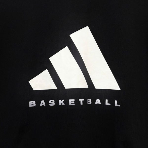 Áo Thun Unisex Adidas Basketball Black White - JX5575 - 1121