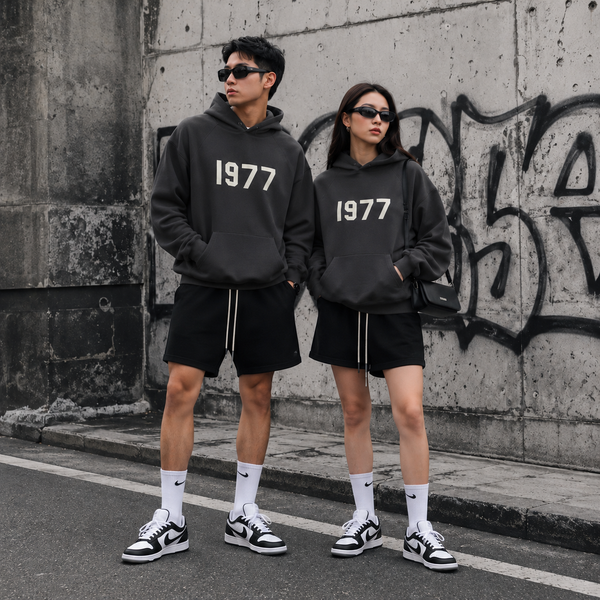 Áo Hoodie Fear of God Essentials 1977 Iron - 192BT212050F - 709