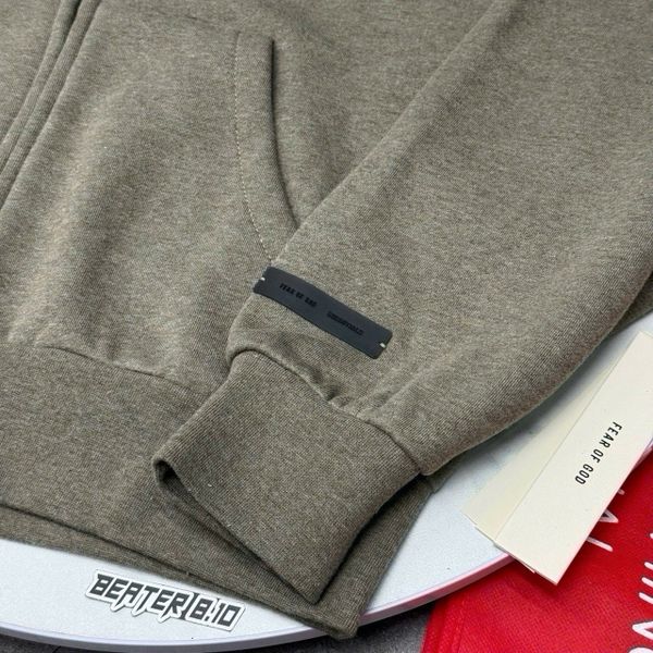 992 - Áo Hoodie Fit Fleece Zip Up Fear of God Essentials Classic 'Homestead' 2025 - 192AS254781F