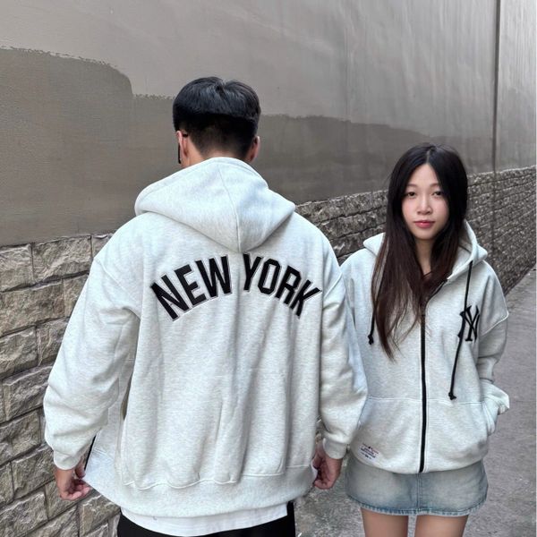 971 - Áo Khoác Zip New Era New York Yankees Grey - 18714279