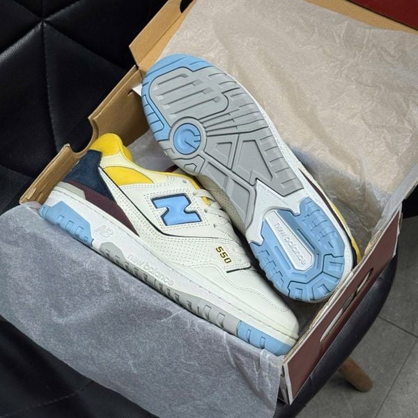 127 - New Balance 550 Yellow University Blue - BB550NCF