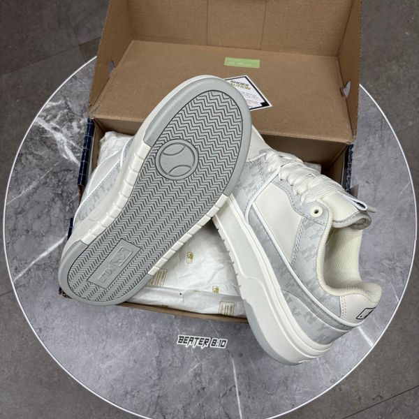 697 - Giày MLB Chunky Liner Denim Classic Mono New York Yankees Xám - 3ASXCLD4N-50GRS