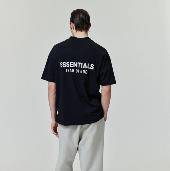 899 - Áo Fear of God Essentials Jersey Crewneck T-Shirt Black SS25 - 125HO244360F