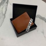 855 - Ví Coach Slim Bill Canvas Dáng Gập Đứng, Card Holder DARK SADDLE