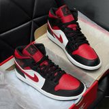 075 - Giày Air Jordan 1 Mid Bred Toe - 554724-079