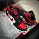075 - Giày Air Jordan 1 Mid Bred Toe - 554724-079