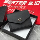 1021 - Ví Coach Nữ Gập 3 Wyn Small Wallet Sport Black - C2328