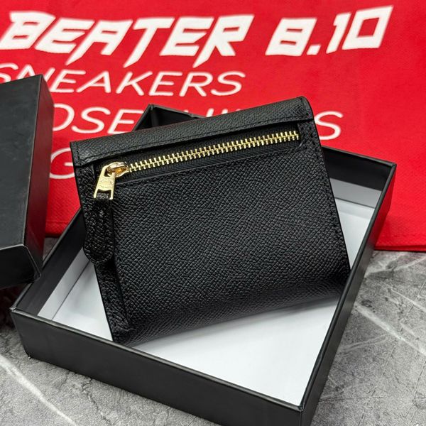 1021 - Ví Coach Nữ Gập 3 Wyn Small Wallet Sport Black - C2328