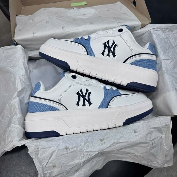 1033 - Giày MLB Chunky Liner Denim Pocket New York Yankees Navy - 3ASXD015N-50NYS