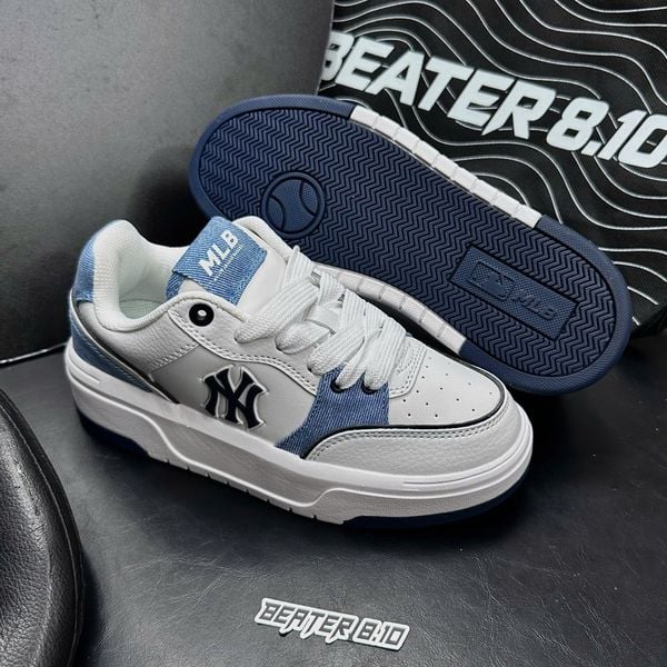 1033 - Giày MLB Chunky Liner Denim Pocket New York Yankees Navy - 3ASXD015N-50NYS