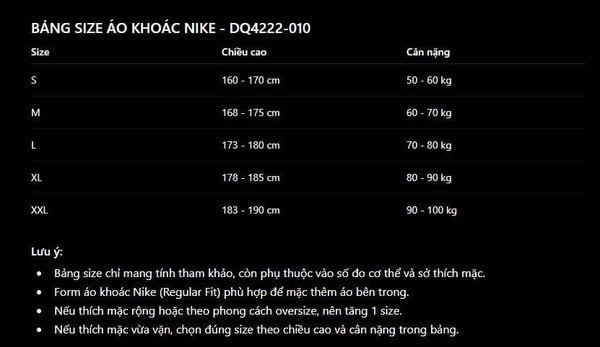 Áo Khoác Zip Nike Contrasting Stand Collar Large Logo  - DQ4222-010 - 1283