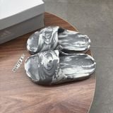 1037 - Dép Adidas Adilette Trefoil Badge Xám Tiedie