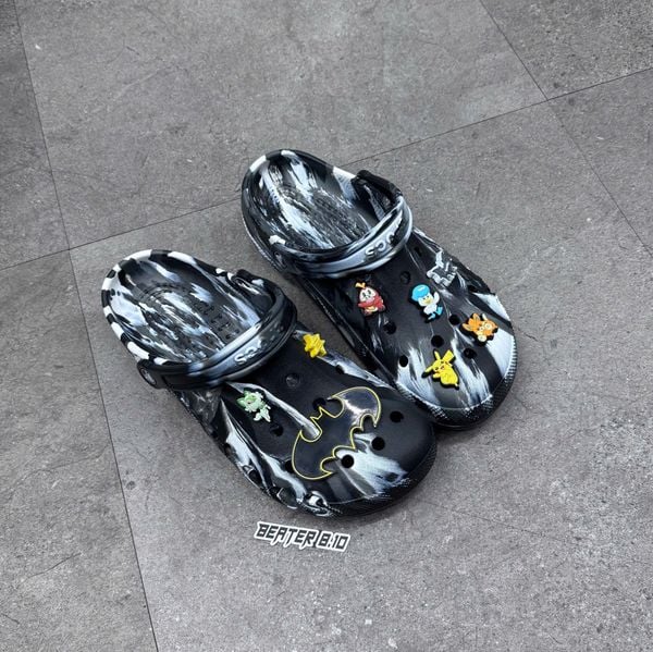 Dép Crocs Baya Lined Marbled Clog 'Black White' - 208333-0C4 - 1067