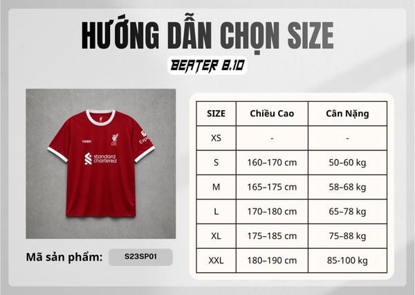 Áo Bóng Đá Liverpool FC Supporter 2023/2024 Sân Nhà - S23SP01 - 1431