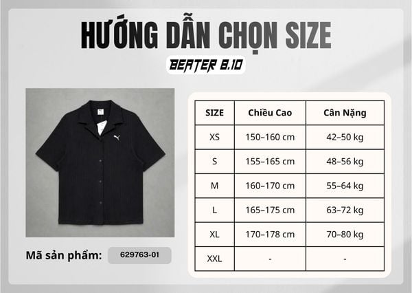 Áo Sơ Mi Puma Unisex Wardrobe Ess - 629763-01 - 1473