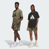 Áo Thun Unisex Adidas Basketball Black White - JX5575 - 1121