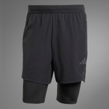 Quần Short Thể Thao Adidas 2 Trong 1 PrimeLift Black - JI8203 - 1191