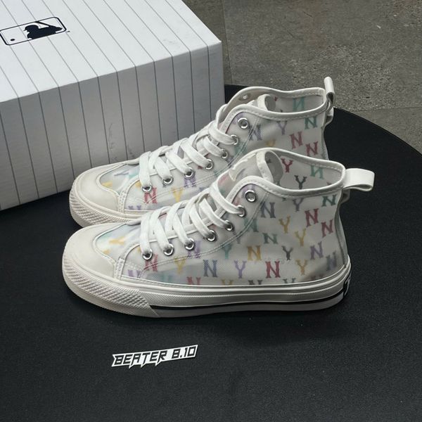 253 - Giày MLB Playball High 7 Color Monogram Mesh - 3ACVCMM2N-50IVS